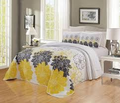 Yellow And Grey Quilt Bedding Clearance