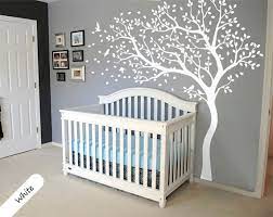 White Tree Wall Decal Huge Tree Wall