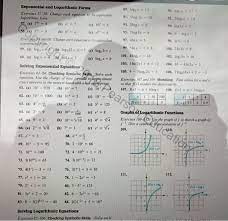 Solved Exponential And Logarithmic