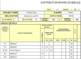 Electrical panel labels template excel. The Building Coder Uk Electrical Schedule Sample