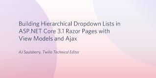 dropdown lists in razor pages with ajax