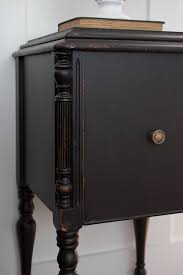 How To Paint Furniture Black Distressed