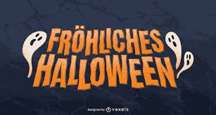 Happy Halloween German Lettering Vector ...