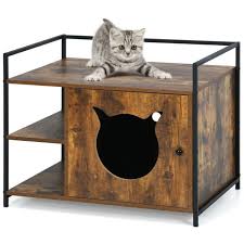 Large Cat Cabinet With 2 Wooden