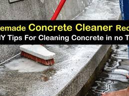 homemade concrete cleaners tips for