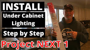 diy install under cabinet lighting