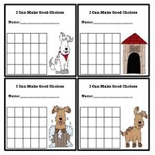 Simple Behavior Chart Dog Themed