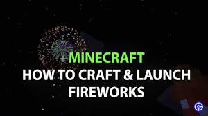 minecraft fireworks guide how to make