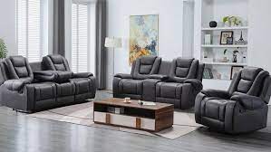 galaxy grey reclining sofa loveseat set