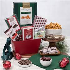 a taste of christmas gift basket by