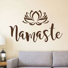 Wall Designer Namaste Flower Lotus