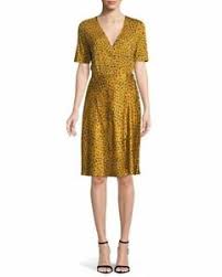 Details About Nwt Diane Von Furstenberg Short Sleeve Silk Wrap Dress Pearson Marigold 10 478