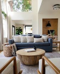 Blue Sofas Living Room