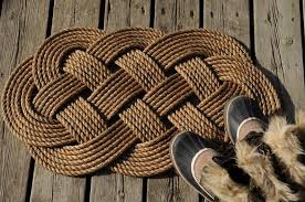 rope rug rope knots nautical rug