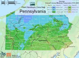 Usda Hardiness Zone Map And Pennsylvania Planting Zones