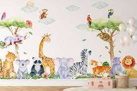 Jungle Wall Decal Safari Nursery Wall