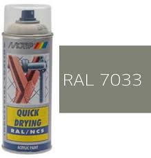 motip aerosol spray colour ral 7033
