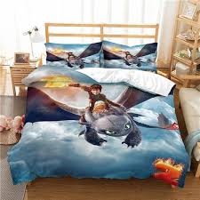 train your dragon 3d bedding set
