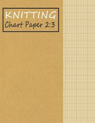 Knitting Chart Paper 2 3 Blank Graph Notebook Ratio 2 3