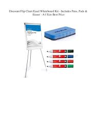 Discount Flip Chart Easel Whiteboard Kit Includes Pens