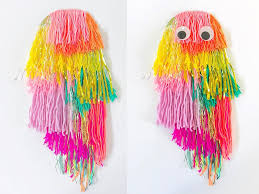 Wooly Monster Yarn Wall Hanging For Kids