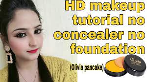 olivia pancake makeup on face