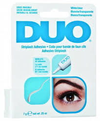 duo strip lash adhesive white clear for strip false eyelashes 0 25 oz