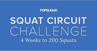 Printable Squat Challenge Popsugar Fitness