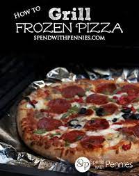 how to cook frozen pizza on the grill