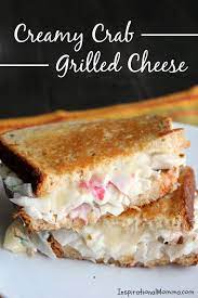 creamy crab grilled cheese