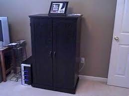 Maybe you would like to learn more about one of these? Sauder Computer Armoire Ebony Ash Finish Youtube