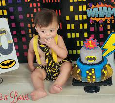 Batman 1st Birthday Cake gambar png