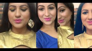 indian wedding guest makeup gold
