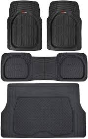 motor trend 4pc black car floor mats