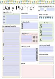 Day Planner Printable Daily Planner Editable Daily