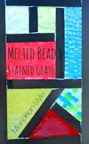 Melted Bead Stained Glass In Frames