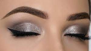 quick easy silver smokey eye makeup