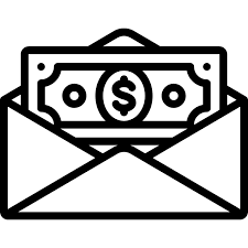 Image result for money in envelope clip art