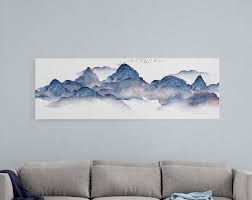 Horizontal Abstract Landscape Wall Art