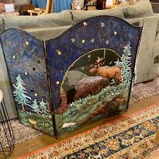 Whimsical Fireplace Screen With
