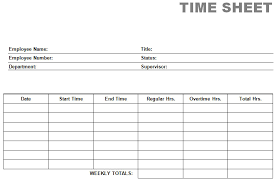 Printable Blank Pdf Time Card Time Sheets