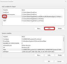 path environment variable in windows