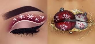 christmas themed make up has been