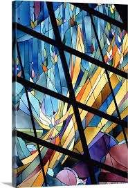 Stained Glass Windows Wall Art Canvas