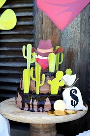 Western party decorations are fun! Kara S Party Ideas Wild West Cowboy Party Kara S Party Ideas