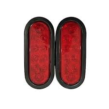 Maxxhaul 6 In Led Submersible Oval Led Stop Turn Trailer Tail Light 2 Pack 80684 The Home Depot