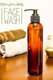 brown homemade herbal face wash for