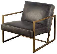 Nikko faux leather wooden lounge chair, black by baxton studio (16) $178$720. Larme Black Leather Accent Arm Chair With Iron Frame Contemporary Armchairs And Accent Chairs By Rustic Edge Houzz