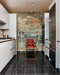 black tile kitchen floor design ideas