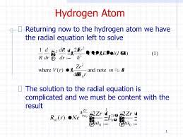 Ppt Hydrogen Atom Powerpoint